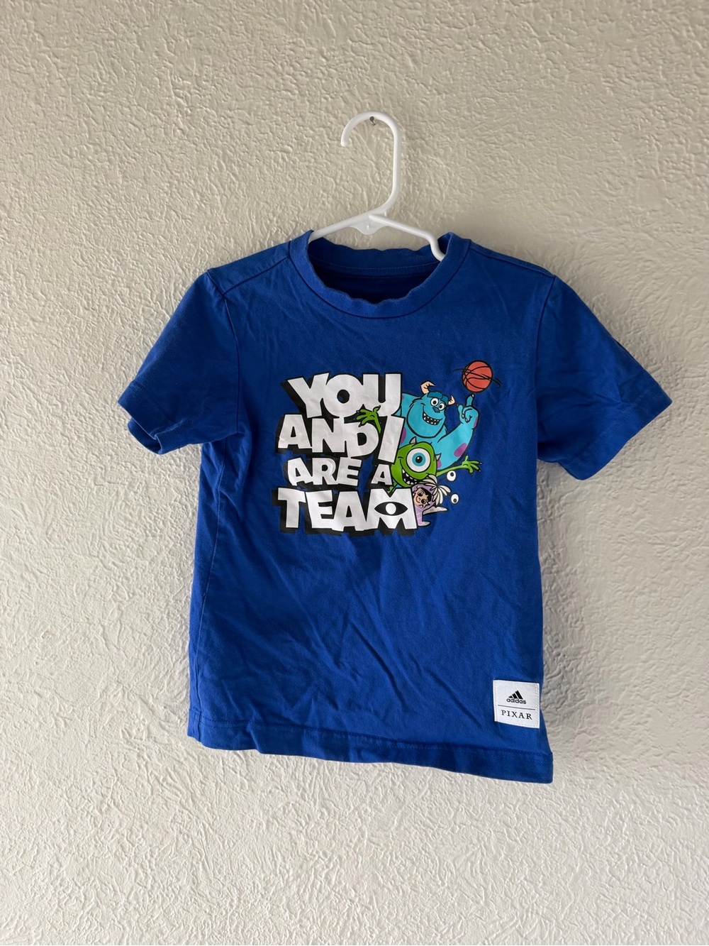 adidas Blue Pixar Monsters Graphic Tee